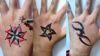 Stars Tattoo and Tribal Tattoo  DIY tattoo pens