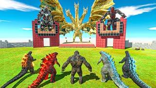 Godzilla x Kong + Thermonuclear Godzilla VS King Ghidorah + Mechagodzilla + Mecha Ghidorah - ARBS