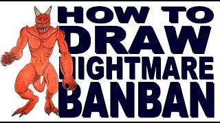 How to draw Nightmare Banban Garten of Banban