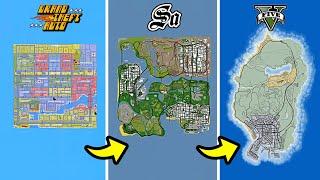 La EVOLUCIÓN de los Mapas en la saga Gta 1997-2013