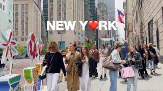 4KNYC Spring Walk5th Ave Blooms in New York CityStrolling in Midtown Manhattan  May 2024