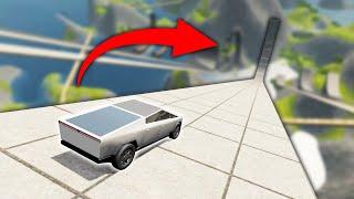 DRIVING MY CYBERTRUCK OFF GIANT RAMPS BeamNG Drive