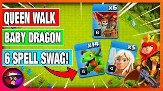 TH10 Queen Charge Baby Dragon Attack Strategy  Th10 Attack Strategy 2022  Clash of Clans