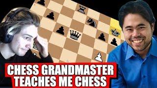 Super Chess Grandmaster Hikaru Nakamura Teaches xQc How to Play Chess  xQcOW