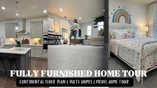 2023 FULLY FURNISHED HOME TOUR  PULTE HOMES  CONTINENTAL FLOOR PLAN  SPRING REFRESH