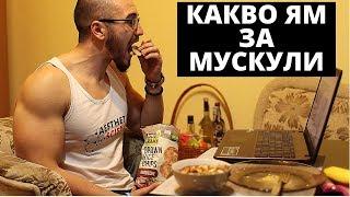 Храна За МУСКУЛНА МАСА  Full Day Of Eating