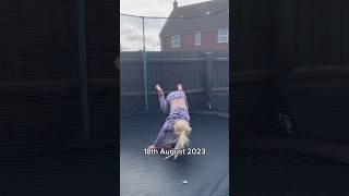 Lucy’s back handspring progression  #family #gymnast #gymnastics #tumbling #shorts #short