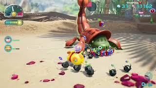 Pikmin 4 Serene Shores Scorpion Gameplay Switch