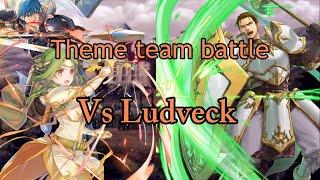 FEH Elincia Geoffrey & Haar vs Ludveck Radiant Dawn theme team battle Elincia’s gambit