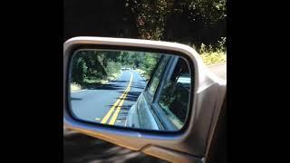 Driving video view side mirror