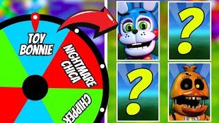 FNaF World but a WHEEL decides my team