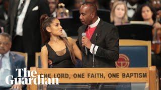 Aretha Franklin funeral bishop apologises to Ariana Grande