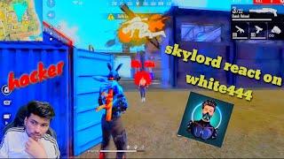 @Skylord69 REACT ON @WHITE444YTVIDEO HACKER   SKYLORD ANGRY ON LIVE  WHITE 444 FAKE GAMEPLAY