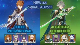 Childe International & Alhaitham Quickbloom - NEW 4.5 Spiral Abyss - Genshin Impact