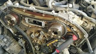 2006 Nissan frontier with low oil pressure part 3 timing cover remove