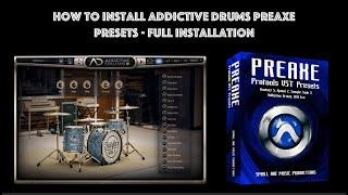 Install Addictive Drums 2 Preset - PreAxe