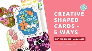 5 WAYS Creative Shaped Cards