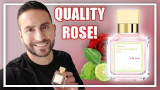 MAISON FRANCIS KURKDJIAN A LA ROSE PERFUME REVIEW  NATURAL AND SENSUAL NICHE ROSE FRAGRANCE