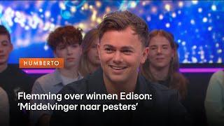 Flemming heeft na drie jaar eindelijk een Edison te pakken  Humberto