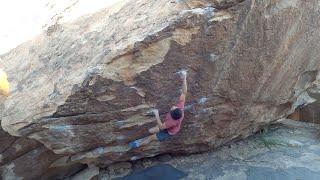 Hueco Tanks Bouldering Shamu V9