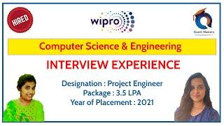 Wipro Interview Experience - 2022  Designation Project Engineer