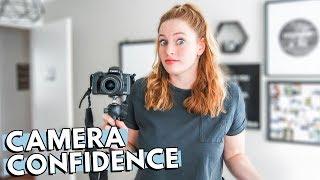 HOW TO BE CONFIDENT ON CAMERA Tips for talking to a camera as a small YouTuber  THECONTENTBUG