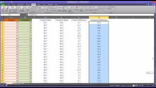 Conducting a Levenes Test in Excel