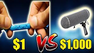 $1 Microphone vs $1000 ASMR Mukbang Test.