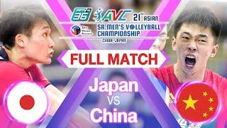 Japan vs. China - Full Match - PPTV 2021 Asian Sr. mens JVA Volleyball Championship  Pool E