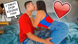 CANT STOP KISSING MY GIRLFRIEND PRANK *24 hours*