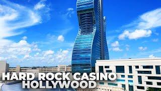 Walking Seminole Hard Rock Casino in Hollywood Florida