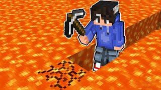 Minecraft But you can MINE LAVA