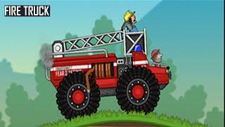 Hill Climb Racing - Gameplay Walkthrough  Fire Truck Full Upgraded