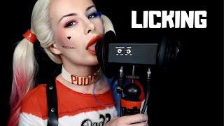 ASMR DEMO  Harley Quinn Ear LICKING  3Dio PRO 