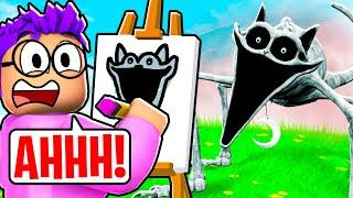 GUESS MY DRAWING Picture Game CHALLENGE In ROBLOX DOODLE TRANSFORM? POPPY PLAYTIME CHAPTER 3