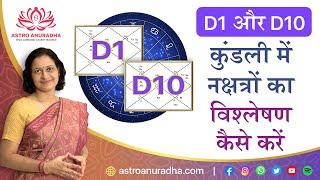 How to do Nakshatra analysis of D1 and D10 chart  Decoding profession through nakshatra analysis