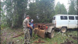 МЕТАЛЛАКОП НА ТОРФА ПОЛЯХ  КАК ЖЕ МЫ БУДЕМ ЕЁ ГРУЗИТЬДУМАЛ Я ПОКА ВЫКАПЫВАЛ ЭТУ НАХОДКУ