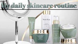 Novage Ecollagen Wrinkle Power set  My daily Skincare Routine  ORIFLAME Sweden  Unboxing  Review