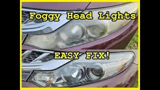 Plastic Head Light Restore EASY Step by Step