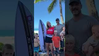 Surfing event as a family ‍️