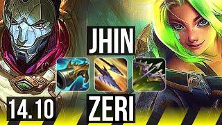 JHIN & Nautilus vs ZERI & Senna ADC  Legendary 17410 600+ games  BR Grandmaster  14.10