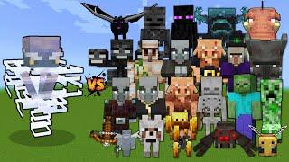 Breeze vs Every Mob Java Edition - Minecraft 1.21 Mob Battle - Breeze vs All Mobs