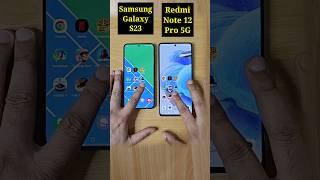 Samsung Galaxy S23 Vs Redmi Note 12 Pro 5G Speed Test Comparison 