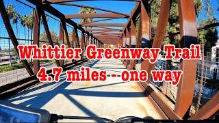 Whittier Greenway Bike Trail Whittier California