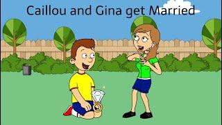 Caillou and Gina get Married