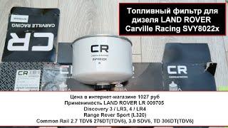 Распил топливного фильтра Carville Racing SVY8022x аналог МАНН WK 8022 x