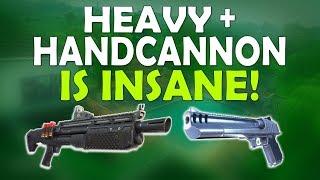 HEAVY SHOTGUN + HAND CANNON IS INSANE  DEAGLE IS SO FUN - Fortnite Battle Royale