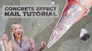 Concrete Effect Nail Design Tutorial