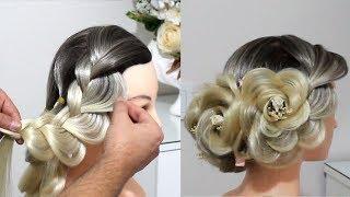 EASY BRAIDED BALL HAIR MODELS BRIDAL HAIR ENGAGEMENT HAIR