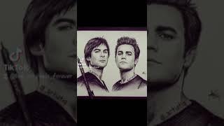 Stefen and Damon salvatore  #tvd#shorts  #stefen#damonsalvatore#damon#art#iansomerhalder#paulwesley